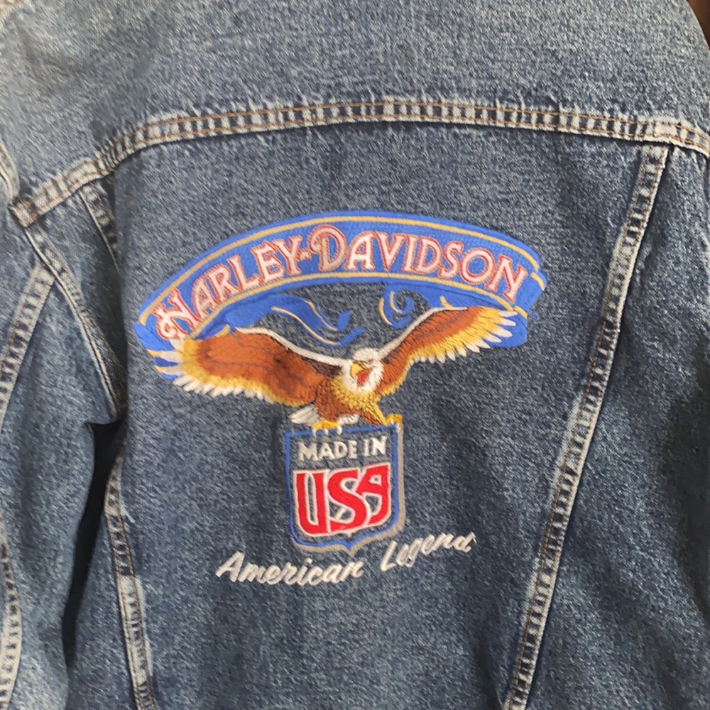 Large #HarleyDavidson Jean jacket